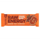 Bombus Baton proteic Raw Energy cu portocale si boabe de cacao, 50g