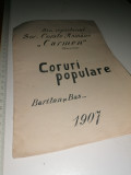 Cumpara ieftin PROGRAM -CORURI POPULARE 1907 -DIN REPERTORIUL SOC CORALE ROMANE CARMEN