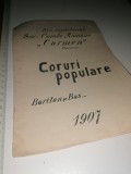 Cumpara ieftin PROGRAM -CORURI POPULARE 1907 -DIN REPERTORIUL SOC CORALE ROMANE CARMEN