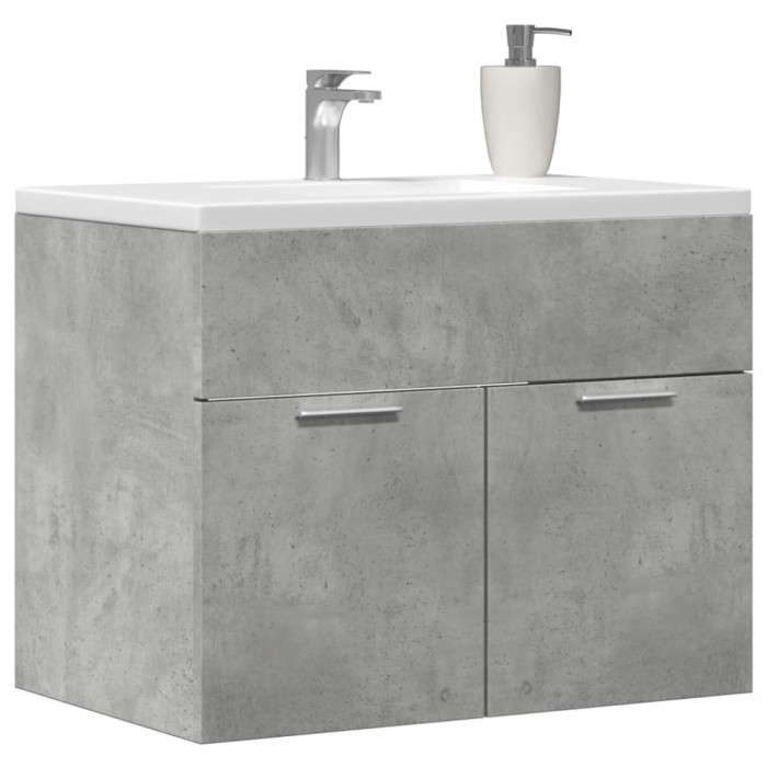 vidaXL Dulap de chiuvetă, gri beton, 60x38,5x46 cm, PAL