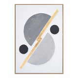 Cumpara ieftin Tablou canvas Geometric Pako World Gri 52x4.5x72 cm
