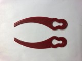 Lame de schimb pentru trimmer de iarbă 967393 și 889631, curbate, plastic, 20 buc.