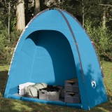 Cort Depozitare Camping Gossi, Impermeabil, Albastru, 198x85x191cm, Poliester, Portabil cu Geanta