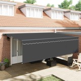 vidaXL Cortina Retractabilă Antracit 500 &times; 300 cm 3331218