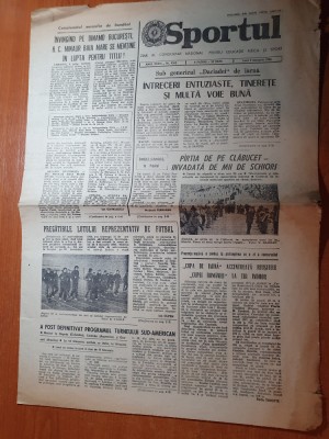 sportul 7 ianuarie 1980-interviu nicolae dobrin foto