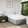 VidaXL Cadru de pat fără saltea, gri deschis, 90x190 cm, textil