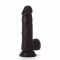 Dildo Realistic Colours Pleasure, Negru, 19 cm