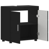 vidaXL Set dulap baie TULUM Negru 60 x 34 x 63 cm Lemn compozit 880322