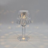 Decoratiune veioza Hoff Clear 2, LED cu lumina calda, H 11.5 cm, alimentare baterii