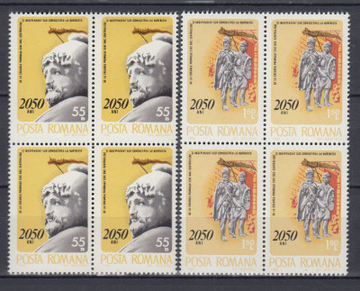 1980 LP 1003 - 2050 ANI DE LA CREAREA PRIMULUI STAT DAC BLOCURI DE 4 TIMBRE MNH foto