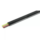 Cablu telefonic 4 fire plat cupru AWG 30 negru Goobay