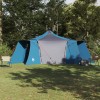 VidaXL Cort Tipi &icirc;n albastru, pentru 8 persoane, waterproof.