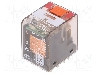 Releu electromagnetic, 24V AC, 6A, 4PDT, serie PT, TE Connectivity - 7-1415001-1