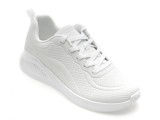 Cumpara ieftin Pantofi sport SKECHERS albi, BOBS BUNO, din piele ecologica