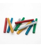 Set baton plastic termoadeziv silicon 11mm x 10cm colorat glitter