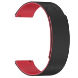 Techsuit - Watchband 22mm (W074) - Samsung Galaxy Watch (46mm)/Watch 3/Gear S3, Huawei Watch GT/GT 2/GT 3 (46mm) - Black/Red