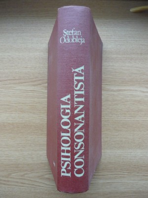 STEFAN ODOBLEJA - PSIHOLOGIA CONSONANTISTA - 1982 foto