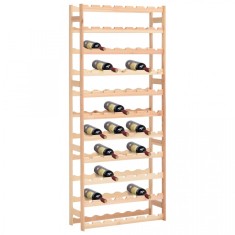 Suport de sticle de vin, 77 sticle, lemn de pin, FSC foto