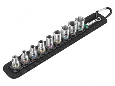 Set Chei Tubulare Hexagonale 1/4&amp;quot; 9 Bucăți foto