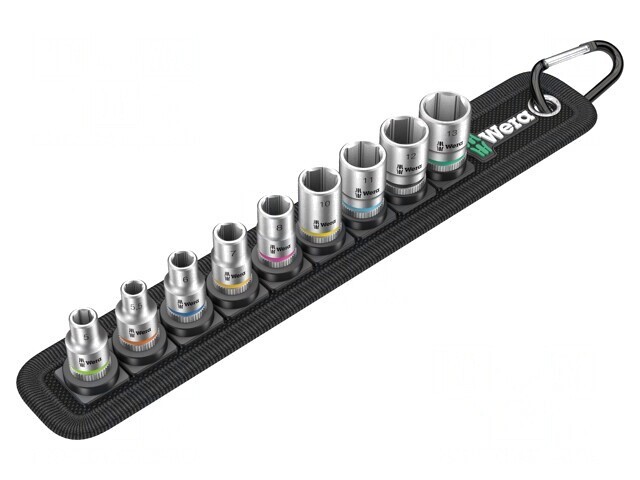 Set Chei Tubulare Hexagonale 1/4&quot; 9 Bucăți