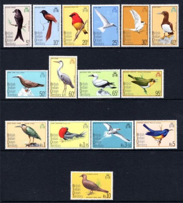 BRITISH INDIAN OCEAN TERRITORY 1975 FAUNA PASARI foto