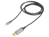 Adaptor USB 3.1 DisplayPort la USB C 1,8m Negru Aurit, VCOM