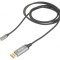 Adaptor USB 3.1 DisplayPort la USB C 1,8m Negru Aurit