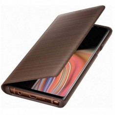 Husa Flip Book Samsung N960 Galaxy Note 9, Flip Carte LED View Cover, Maro, Blister EF-NN960PAEGWW Original