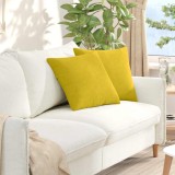 vidaXL Perne pentru canapea 2 pcs Galben 45 x 45 cm 42013935