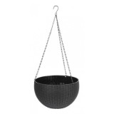 Cumpara ieftin Ghiveci de flori suspendat, gri, 26x16 cm, Strend Pro