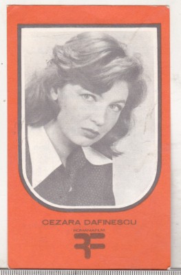 bnk cld Calendar de buzunar 1981 - Romaniafilm - Cezara Dafinescu foto