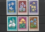 ROMANIA 1979 LP 977 FLORI PROTEJATE IN R.S.ROMANIA SERIE MNH NESTAMPILATA