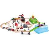 Jucarie din lemn - Trenul rural (41 piese)