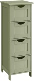 Cumpara ieftin Dulap de baie cu sertare Songmics Verde 30x30x82 cm