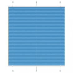 vidaXL Jaluzea plisată Albastru 120x100 cm Lățime țesătură 119,4 cm 4015181