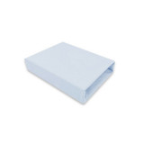 Cearceaf cu elastic Qmini pentru patut 90x40 cm din bumbac jersey Blue