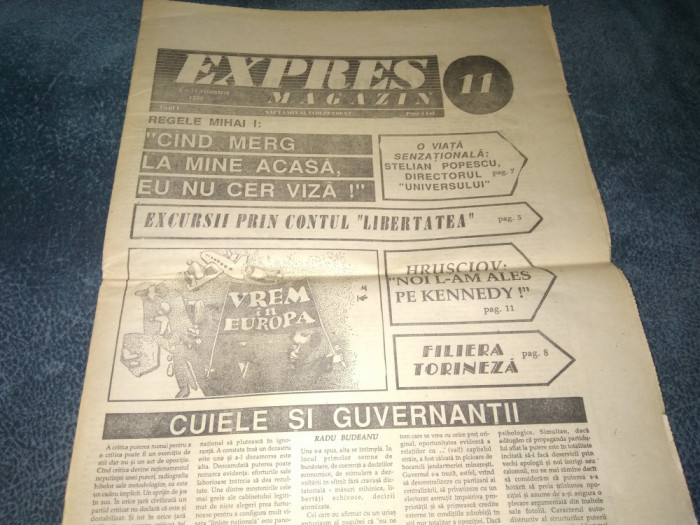 ZIARUL EXPRES MAGAZIN NR 11 1990