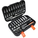 Sthor 58643 - Set capete de insurubare si chei tubulare mixt 56 bucati