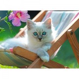 Puzzle Pisicuta Alba, 200 Piese, Ravensburger