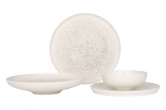Bonna Set de vesela - Lunar White - 24 bucăți - 6 persoane - Porţelan