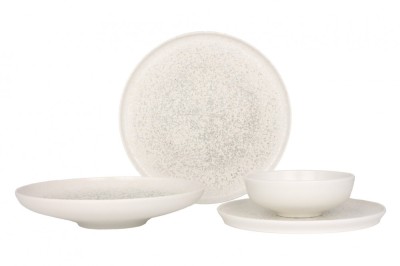Bonna Set de vesela - Lunar White - 24 bucăți - 6 persoane - Porţelan foto
