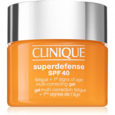 Clinique Superdefense™ SPF 40 Fatigue + 1st Signs of Age Multi Correcting Gel gel hidratant impotriva primelor semne de imbatranire ale pielii SPF 40