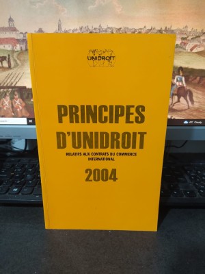 Principes d&amp;#039;Unidroit relatifs aux Contrats du Commerce International 2004, 083 foto