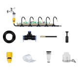 Cumpara ieftin Kit irigare 10m, 4 moduri, ajustabil, duze rotative 360&deg;, negru