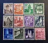 Ocupatie Polonia (1943) -Seria Completă "Clădiri și Monumente Istorice" (6G - 1Zł) (ȘTAMPILATE ) CLK1