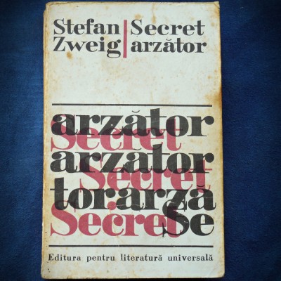 SECRET ARZATOR - STEFAN ZWEIG foto