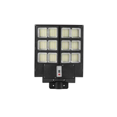 Lampa solara stradala eMazing, cu telecomanda, senzor de miscare si lumina, suport prindere, 480 led-uri, ip65, abs, 15ah, 300w, temperatura culoare 6 foto