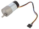 Motor DC cu transmisie 6-12V 5,5A ax crestătură D 100:1