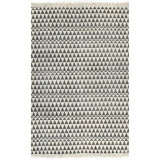 Covor Kilim, negru/alb, 120 x 180 cm, bumbac, cu model, Asimetric, Alte materiale, Mocheta, vidaXL