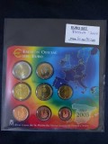 Spania 2003 - Set complet de euro bancar de la 1 cent la 2 euro, Europa